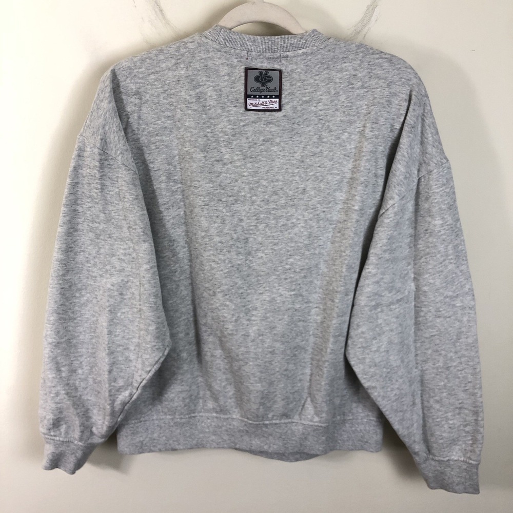 Michigan Wolverines Mitchell & Ness College Vault Crewneck Women's M Grey NCAA - Picture 10 of 14